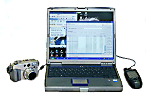 digital camera gps laptop computer